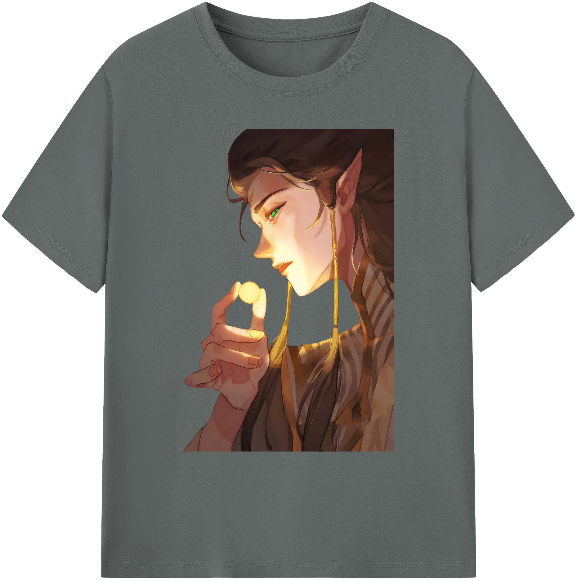 （画像用） Ne Zha 2 ナタ 魔童の大暴れ 綿100％ メンズ半袖Tシャツ｜肌触りやわらか＆通気性